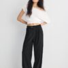 Pantaloni Wide Leg con dettaglio fibbia Pantaloni Wide Leg con dettaglio fibbia