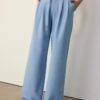 Pantaloni Wide Leg con dettaglio fibbia Pantaloni Wide Leg con dettaglio fibbia