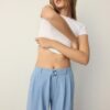Pantaloni Wide Leg con dettaglio fibbia Pantaloni Wide Leg con dettaglio fibbia