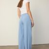 Pantaloni Wide Leg con dettaglio fibbia Pantaloni Wide Leg con dettaglio fibbia
