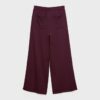 Pantaloni Wide Leg in tessuto felpato con bordino Pantaloni Wide Leg in tessuto felpato con bordino