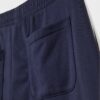 Pantaloni Wide Leg in tessuto felpato con bordino Pantaloni Wide Leg in tessuto felpato con bordino