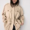 Parka in cotone con tasche
