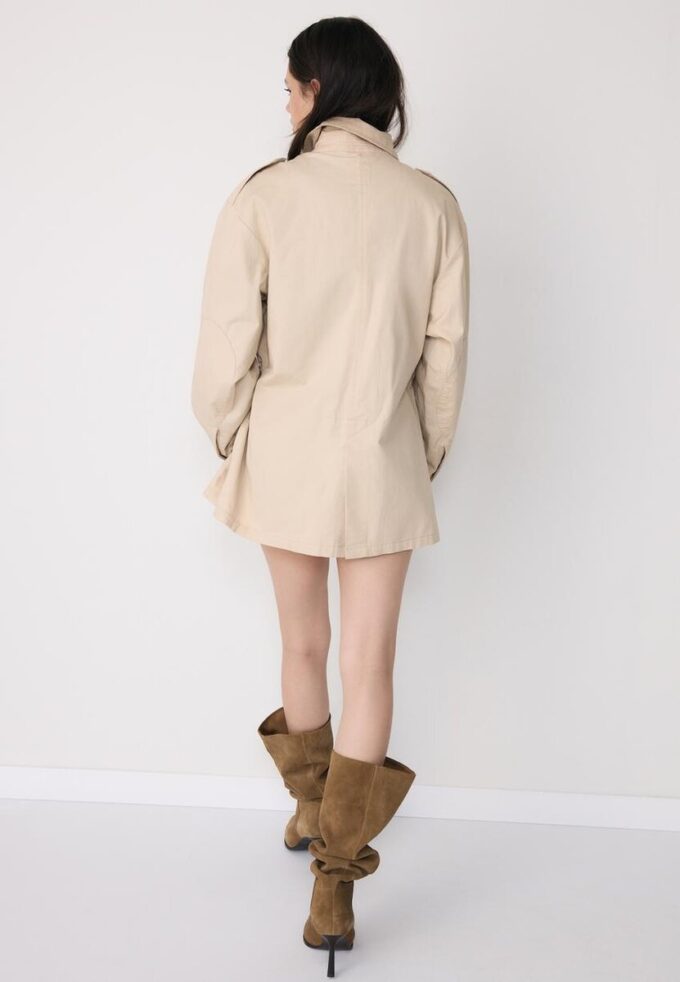 Parka in cotone con tasche