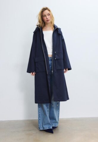 Parka lungo e fluido