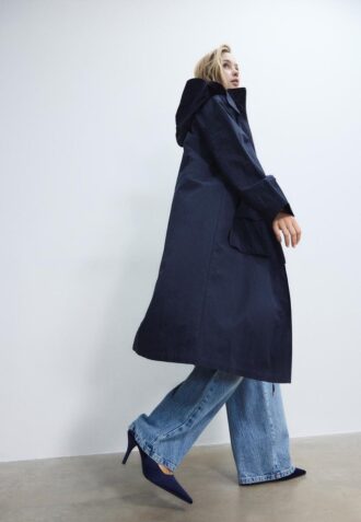 Parka lungo e fluido