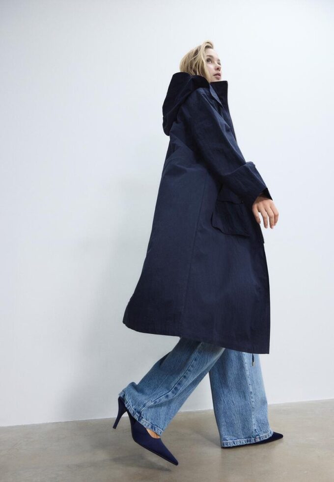 Parka lungo e fluido Parka lungo e fluido