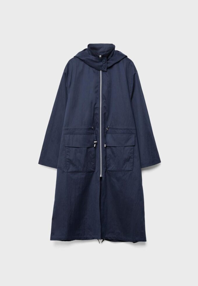 Parka lungo e fluido Parka lungo e fluido