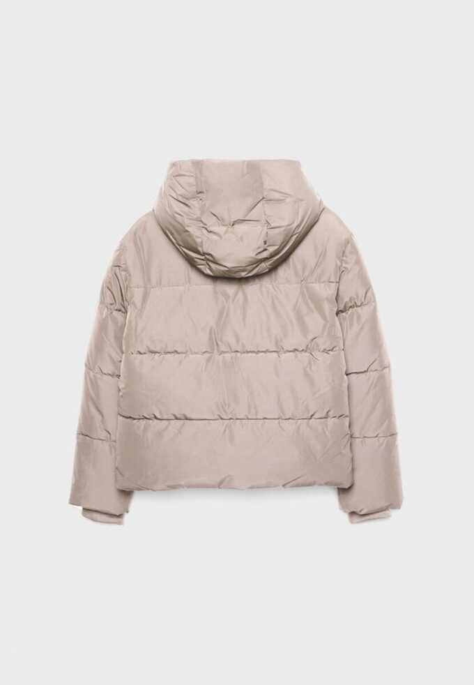 Piumino basic con cappuccio