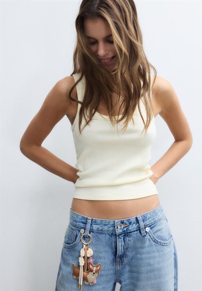 Portachiavi con ciondolo a forma di cane Corgi