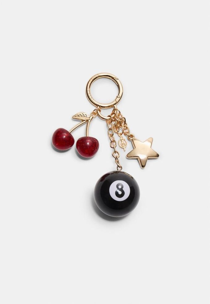 Portachiavi con ciondolo numero 8