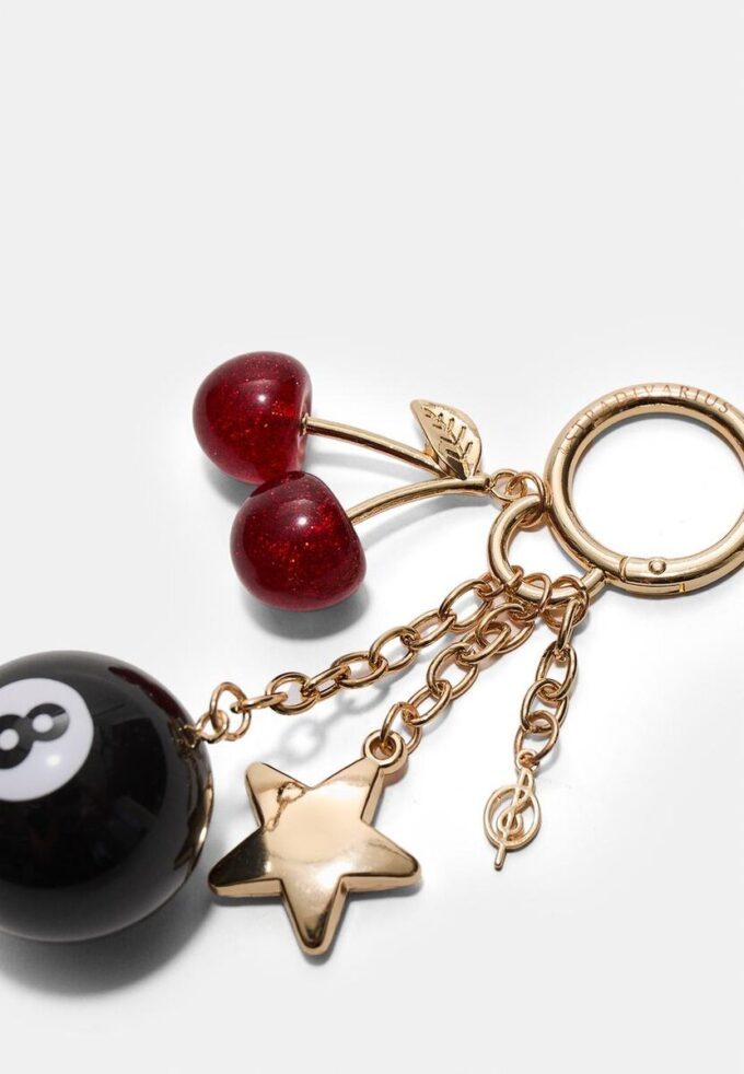 Portachiavi con ciondolo numero 8