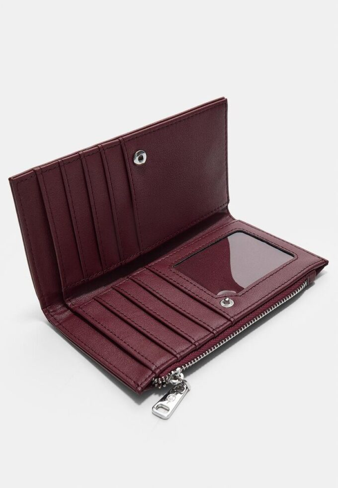 Portafoglio basic con chiusura a zip