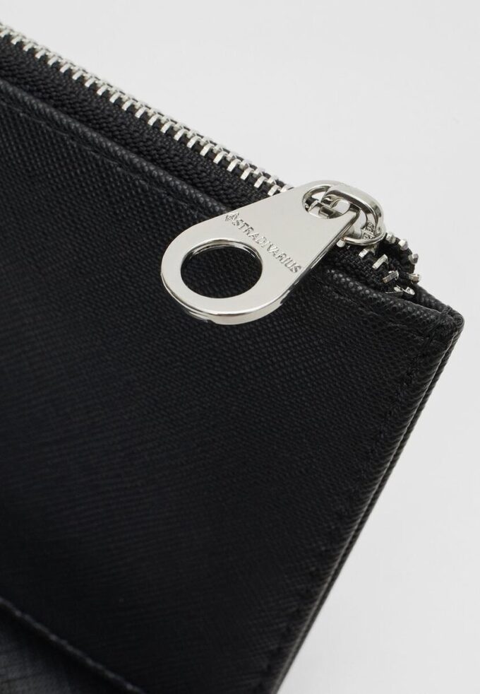 Portafoglio basic con chiusura a zip