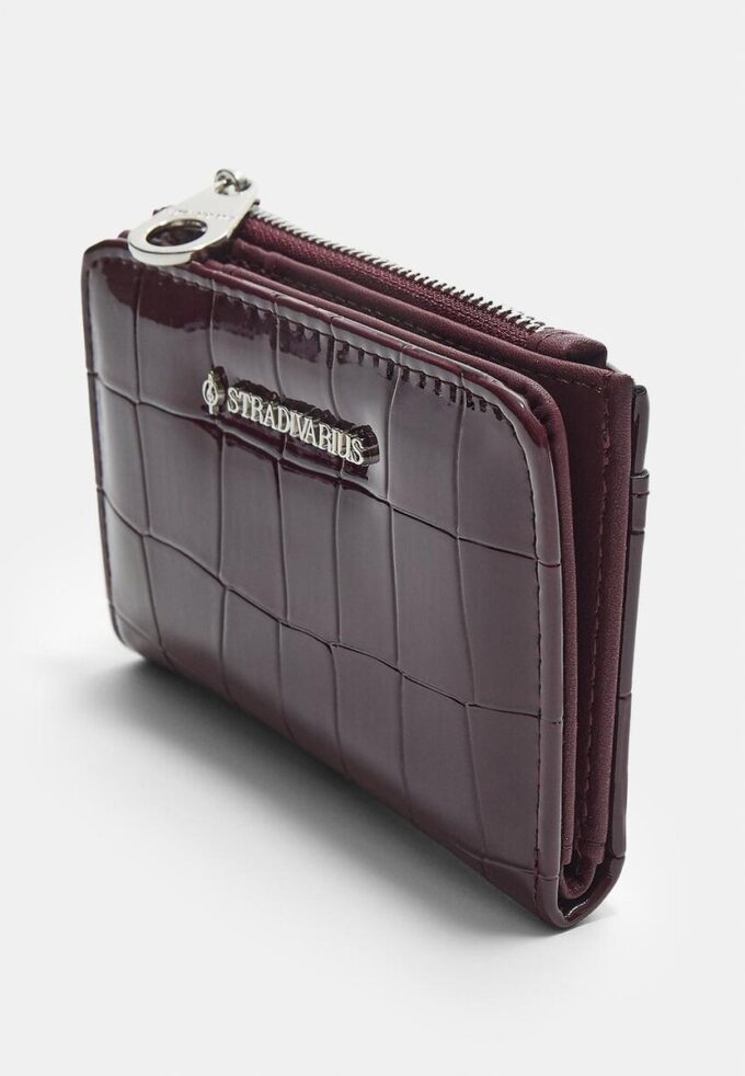 Portafoglio in finta pelle di coccodrillo