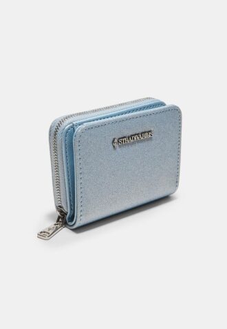 Portafoglio luccicante con chiusura a zip