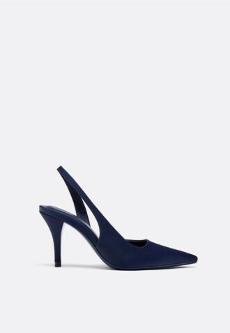 Scarpe col tacco effetto raso