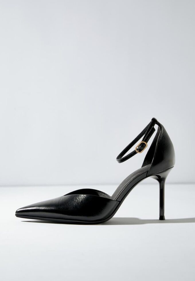 Scarpe col tacco in pelle