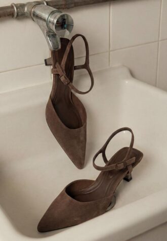 Scarpe col tacco in pelle