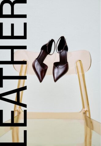 Scarpe col tacco in pelle