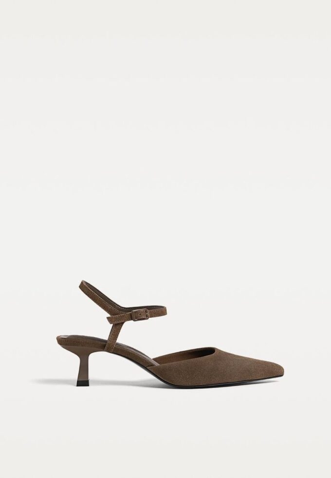 Scarpe col tacco in pelle