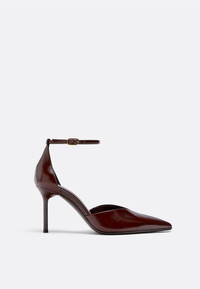 Scarpe col tacco in pelle