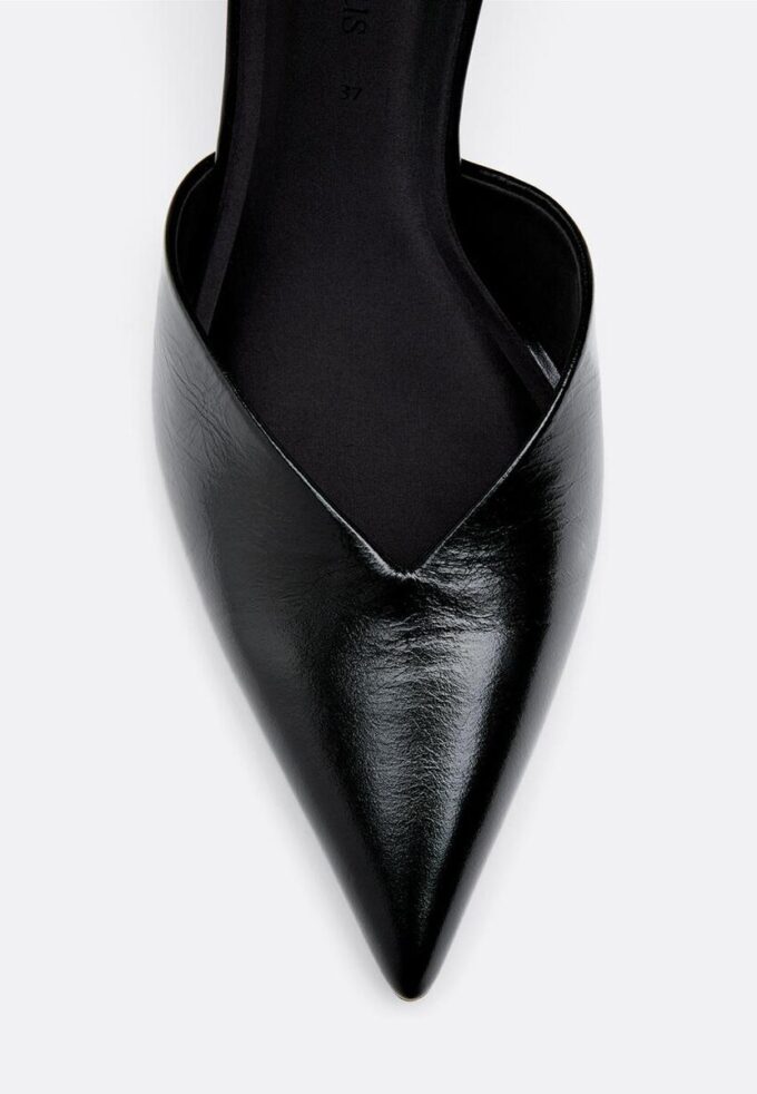 Scarpe col tacco in pelle