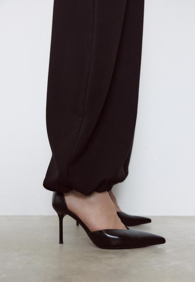 Scarpe col tacco in pelle