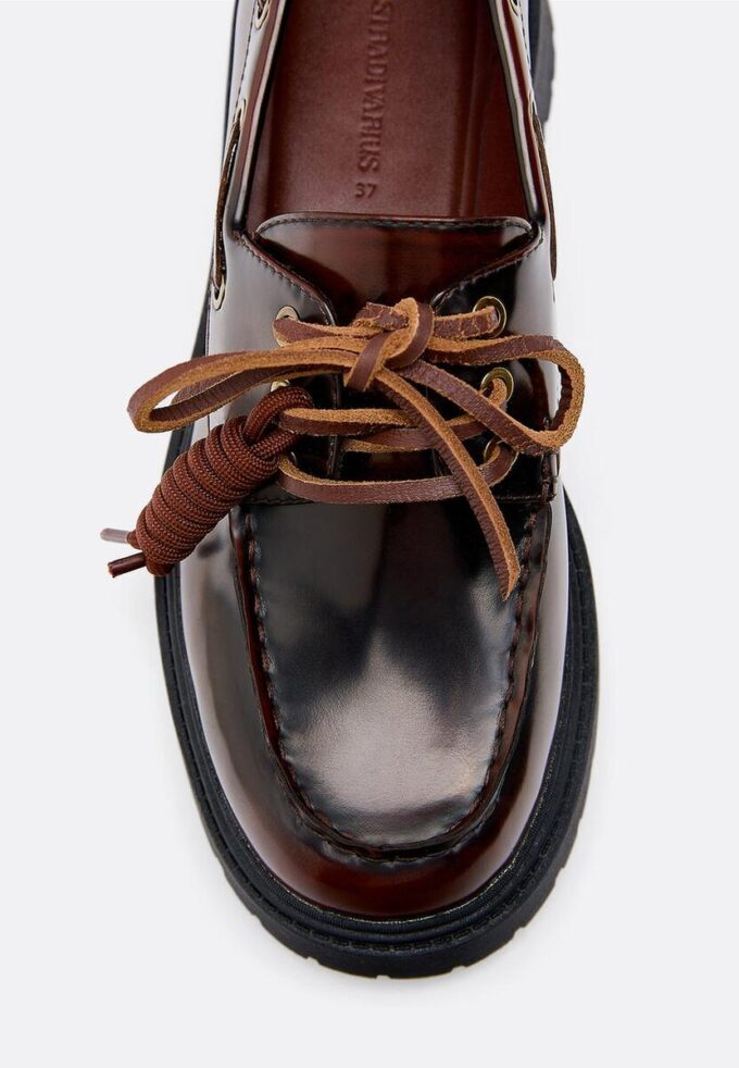 Scarpe da barca con zeppa