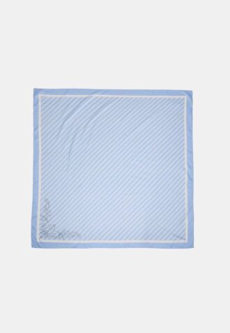 Sciarpa a righe diagonali con borchie