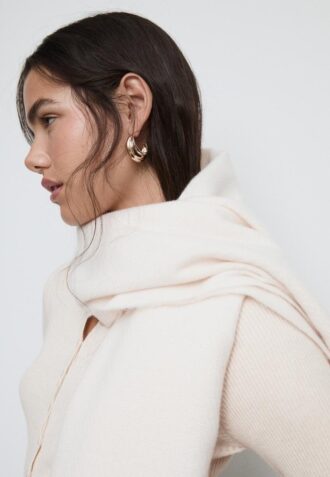 Sciarpa in filato spazzolato