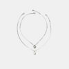Set di 2 collane impermeabili a forma di stella e cuore