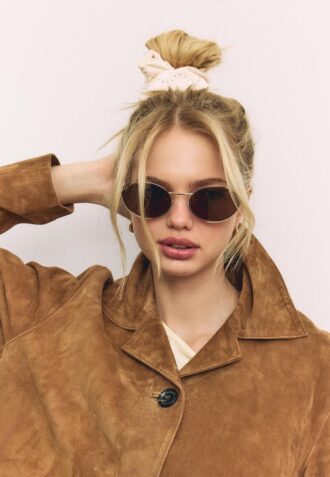 Set di 2 elastici per capelli con borchie