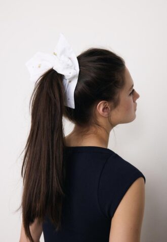 Set di 2 elastici per capelli ricamati