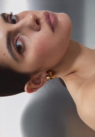 Set di 2 orecchini a cerchio spessi e impermeabili