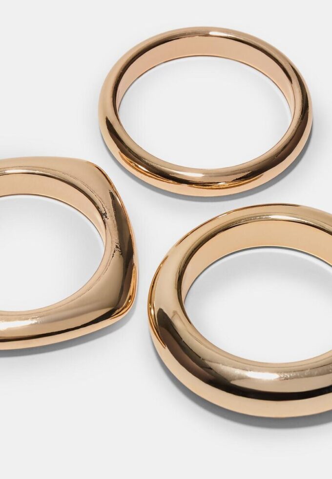 Set di 3 bracciali rigidi