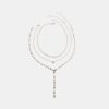 Set di 3 collane a cuore Lariat