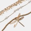 Set di 3 collane con libellula