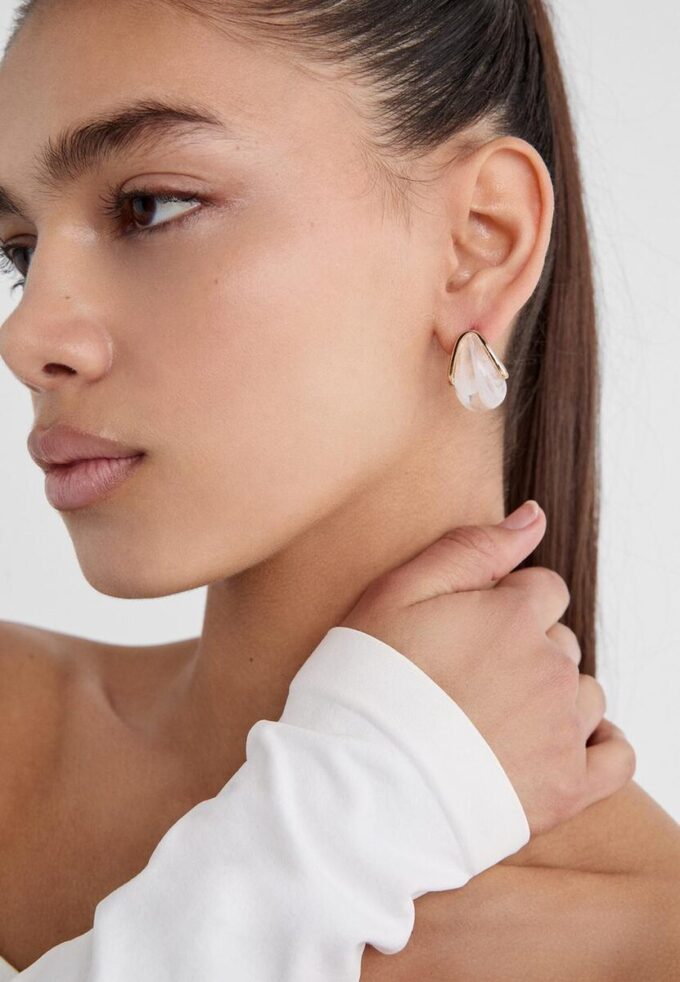 Set di 3 paia di mini orecchini voluminosi