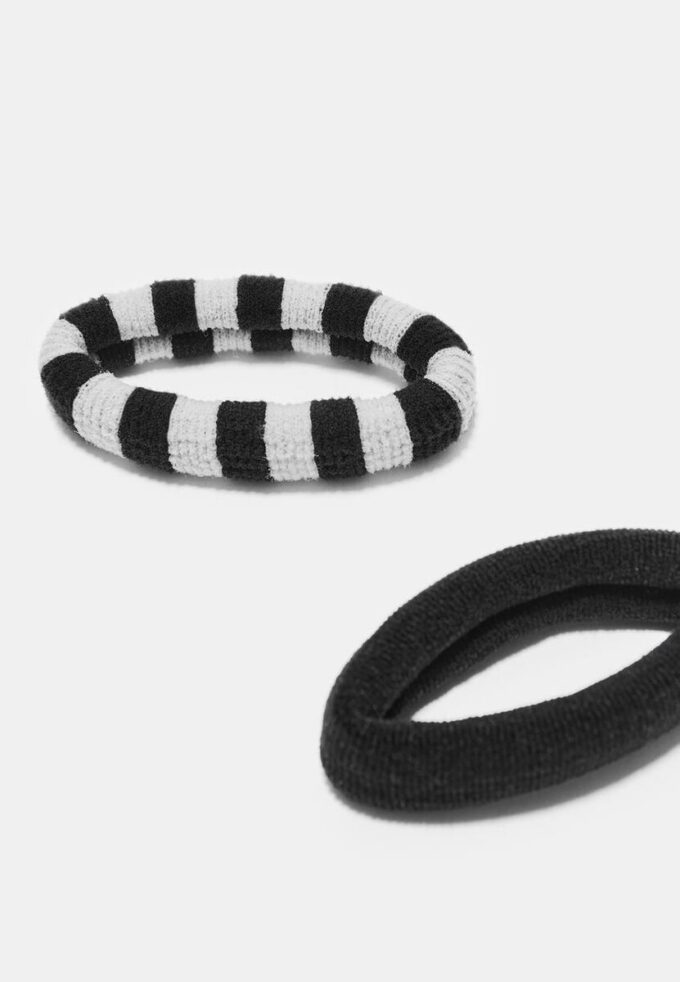 Set di 5 bracciali in pelliccia