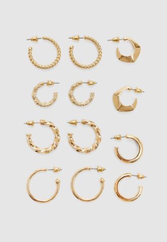 Set di 6 paia di orecchini Basic