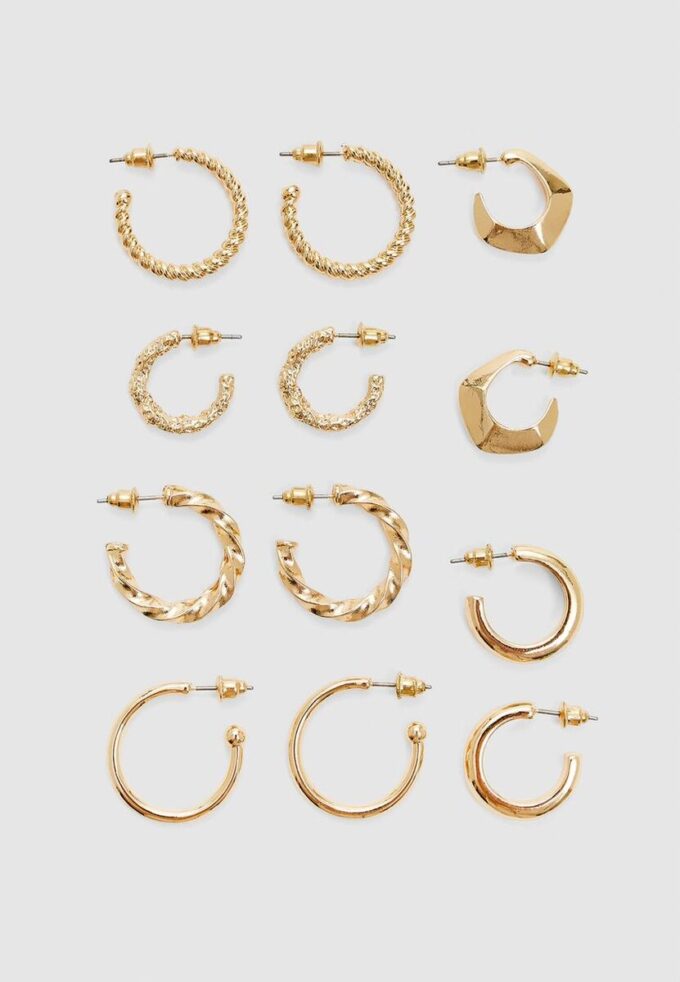 Set di 6 paia di orecchini Basic