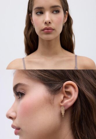 Set di 9 orecchini a farfalla e perla sintetica