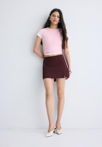 Skort con spacco laterale