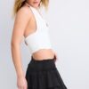 Skort-pantaloncino fluida con volant Skort-pantaloncino fluida con volant