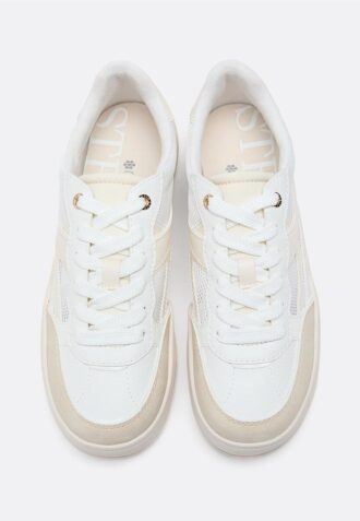 Sneakers con plateau traforate