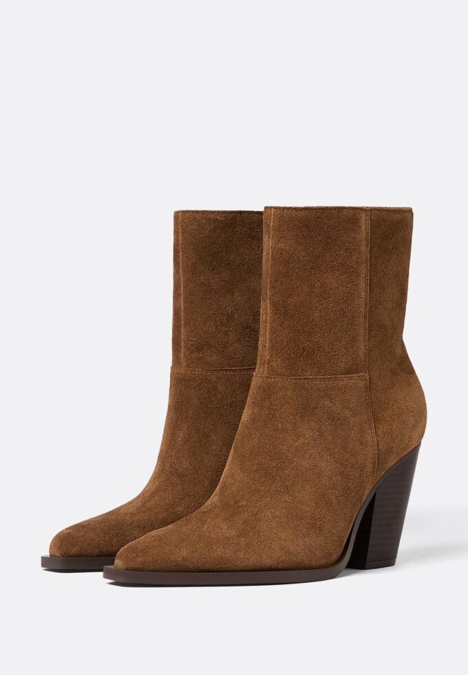 Stivaletti da cowboy in pelle