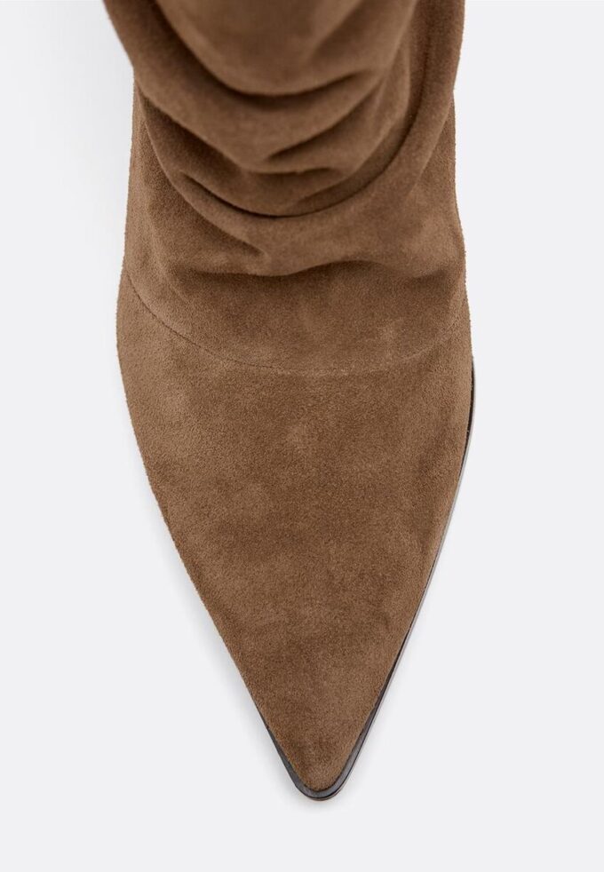 Stivaletti in pelle con tacco morbido