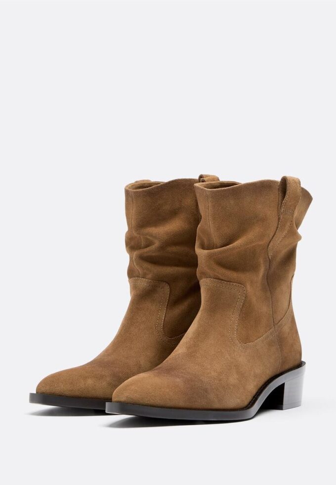 Stivaletti in pelle da cowboy morbidi