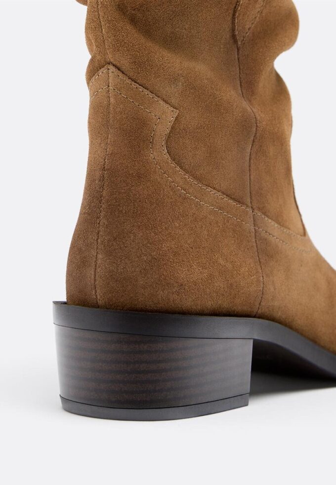 Stivaletti in pelle da cowboy morbidi